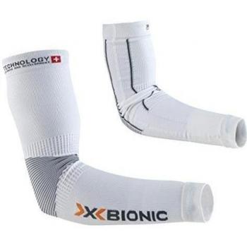 X-bionic Manguitos biking light unisex blanco/antracita