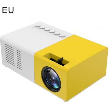 Miniproyector portátil J9 HD 1080P, proyector LED compacto para cine en casa, compatible con AV, USB, SD y tarjeta TF