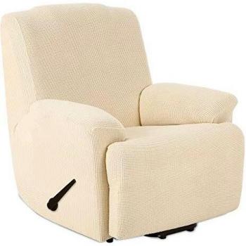 Tianshu funda de sillon relax tejido jacquard de poliester y elastano fundas de sofa suaves duraderaszsillon relaxzmarfil z