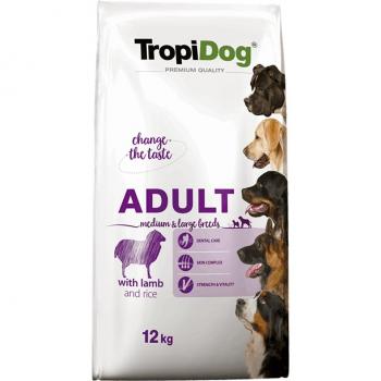 Tropidog Premium Adult Medium & Large Lamb with Rice - 12 kg