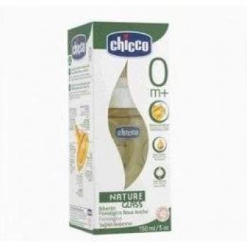 Chicco® Nature Glass Biberón Caucho 150ml