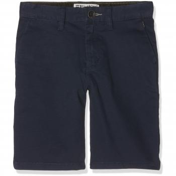 BILLABONG New Order Pantalones Cortos para niño, Niño, New Order, Azul Marino, L