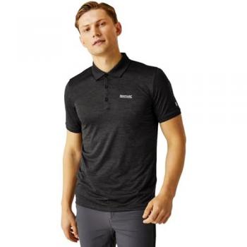 Regatta Men's Quick-Drying Remex II Jersey Polo Shirt Black