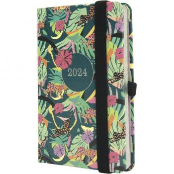 Finocam Agenda Mínimal Design M2 Semana Vista Horizontal Selva 2024 Enero-Diciembre Multilingüe Encuadernada 82x127mm Multicolor