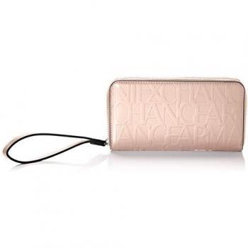 Armani ExchangeWristlet Round ZipMujerCarteras de mano con asaRosa