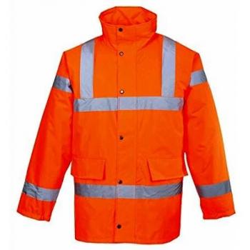 Chaqueta de Tráfico Hi-Vis Naranja 300D Clase 3 XS