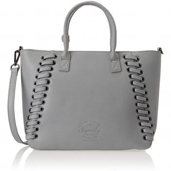 Superdry - Karahlacedhand, Shoppers y bolsos de hombro Mujer, Gris