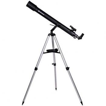 Bresser Sirius 70/900 AZ - Telescopio con trípode de aluminio, color blanco
