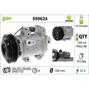 Compresor de aire acondicionado VALEO 559624