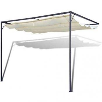 vidaXL Parasol Dosel Pared Gazebo Toldo de Jardín Patio