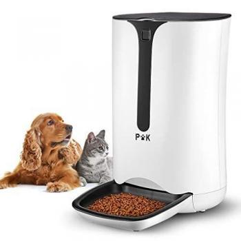 PUPPY KITTY 7L Dispensador de Comida para Perros y Gatos, Dispensador automático de Comida Grabación de Voz programable 4 Comidas al día