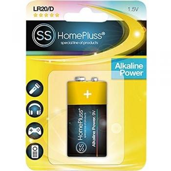 Pila alkalina homepluss 6lr61 9v bl1 de 12 unidades