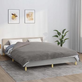 Manta con peso vidaXL 9 kg con funda de tela gris, dimensiones disponibles: 120x180 cm, 122x183 cm, 200x200 cm y 200x230 cm