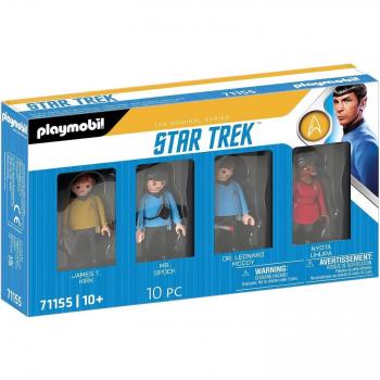 Playmobil Star Trek Enterprise Crew Figure Set: Captain Kirk, Spock, Uhura, McCoy