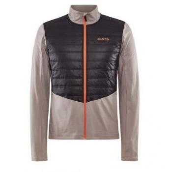 Chaqueta Craft ADV ESSENCE WARM JACKET 2 (marrón) hombre, chaqueta de entrenamiento, fabricada con materiales que ofrecen calidez y comodidad, diseño ergonómico para mayor libertad de movimiento, tecnología de gestión de la