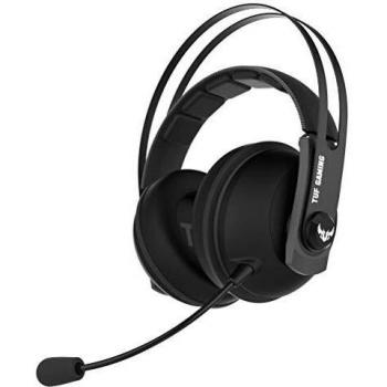ASUS TUF Gaming H7 Wireless Gun Metal - Auriculares compatibles con PC, Mac y PS4,conexión inalámbrica 2,4 GHz, 15h autonomía, altavoces ASUS Essence de 53 mm, diadema de acero inoxidable, Gun Metal