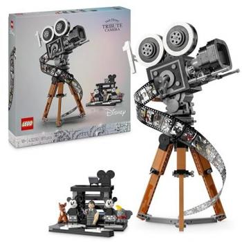 Lego Juego De Construcción Disney Cámara en Homenaje a Walt Disney 43230, Set Conmemorativo del 100º Aniversario Disney para Adultos con Minifiguras de Mickey y Minnie Mouse, Bambi y Dumbo