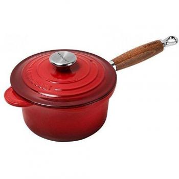 Cazo de Hierro Fundido Le Creuset con Mango de Madera - Cereza