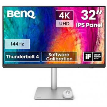 Monitor BenQ PD3226G 32 4K UHD (3840x2160) IPS 144Hz, Altura Ajustable, Thunderbolt 4, Calibración Software, KVM, Daisy Chain
