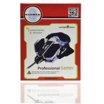 KL TECH KRG2 - Ratón óptico para Gaming, color negro