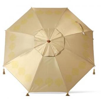 Sombrilla de Playa Beige 220 cm UPF 50+ Aluminio