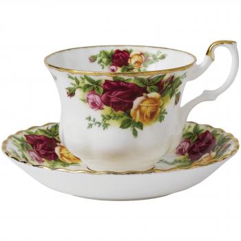 Royal Albert Old Country Roses Porcelain Teacup and Saucer Set - Multicolor, 2 Piece