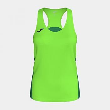 Camiseta de Tirantes R-Winner Mujer Verde Flúor Joma
