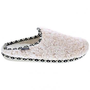 Toni Pons Darla Mujer Zapatillas de Estar por Casa Abiertas Tejido Beige con Suela Antideslizante