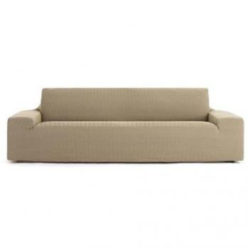 Funda para Sofá Eysa JAZ Beige 70 x 120 x 330 cm, bielástica, adecuada para sofás de 5 plazas, color beige