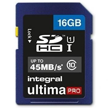 Integral 16 GB Clase 10 45MBps UltimaPro tarjeta de memoria SDHC 16 gb