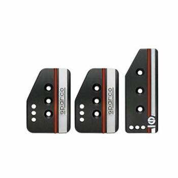 Kit de Pedales Sparco Settanta Negros 3 Piezas