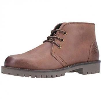 Cotswold Stroud Brown Leather Lace-Up Desert Boot for Men - Size UK 12