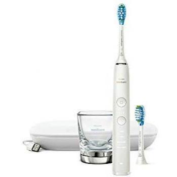 Philips Sonicare DiamondClean 9000 Premium Electric Toothbrush with App - HX9913/17, Rechargeable, White