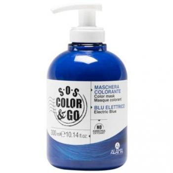 Mascarilla Colorante Azul Eléctrico 300ml Alama, Nutriente y Condicionante para Cabello Natural y Teñido