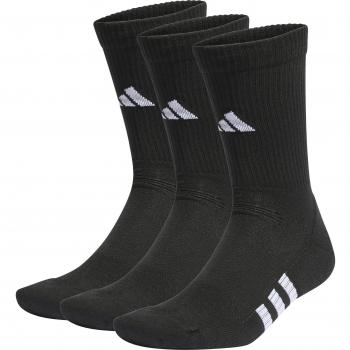 adidas Performance Cushioned Mid-Calf Sports Socks (3 Pack) - Black