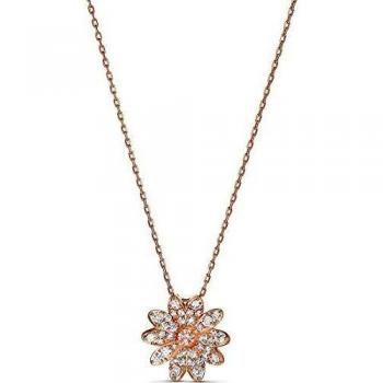 Swarovski Colgante de flor eterna, chapado en oro rosa