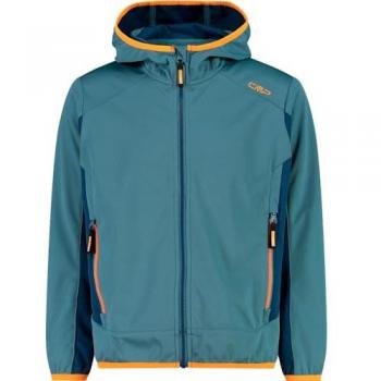 Chaqueta Softshell Infantil CMP con Capucha Fija Azul 128