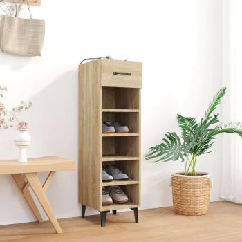 Zapato de roble Sonoma 30x35x105 cm madera multicapa
