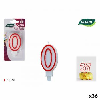 Set de Velas Algon Rojo (36 Unidades)