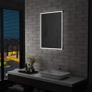 vidaXL - Espejo de pared para baño con LED