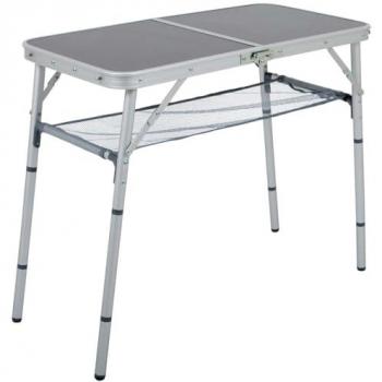 Mesa auxiliar Bo-Camp modelo maleta de aluminio, plegable y ajustable en 4 alturas - 80x40 cm