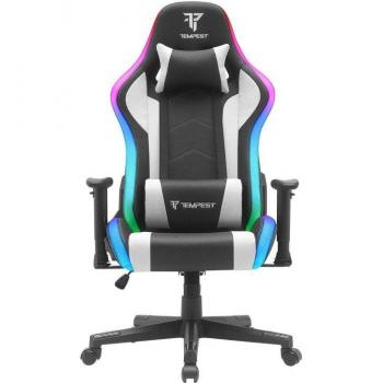 Silla Gaming Tempest Glare RGB Blanca