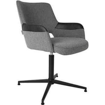 Sillón design ARMCHAIR SYL-zuiver, tela, negro, 61x57x81,5 cm