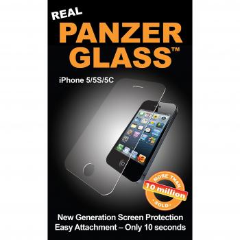 PanzerGlass 1010 Protective Anti Scratch Fluid Resistant Glass Screen Protector Shield for iPhone 5/5S/5C/SE - Clear