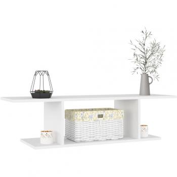 Mueble de pared para TV Blanco 103x30x26,5 cm