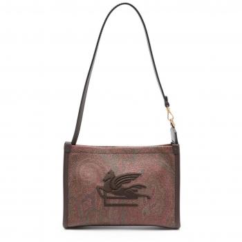 Etro Women's Pegaso-Embroidered Paisley-Print Tote Bag in Brown | Size UNI | WP2C0014AA001M0019