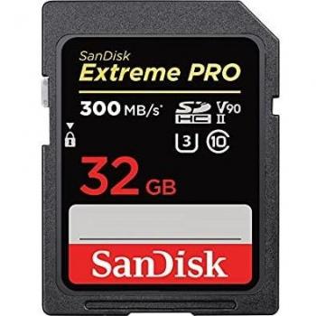 SanDisk Extreme Pro SDHC 32GB UHS-II U3 V90 Tarjeta de Memoria Flash (SDSDXDK-032G-GN4IN)