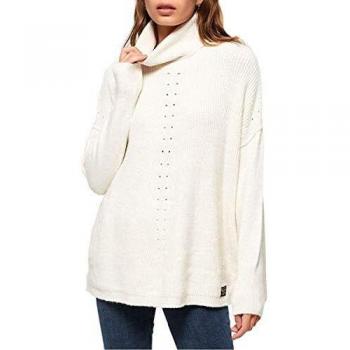 Superdry Mujer Maya de Canalé Poncho - Crema - Crema, S/10/38