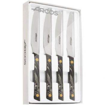 Conjunto de 4 Cuchillos de Mesa Arcos Serie Flysch para Carnes