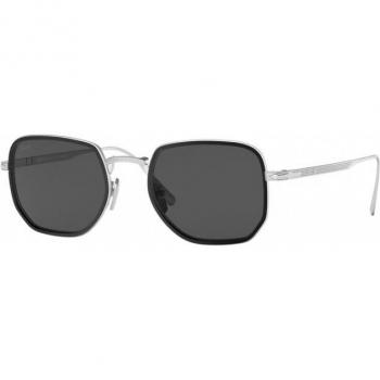 Persol PO5006ST Sunglasses, Color 8006B1, Unisex Square Silver, 47mm